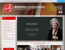 Tablet Screenshot of newburghchambermusic.org